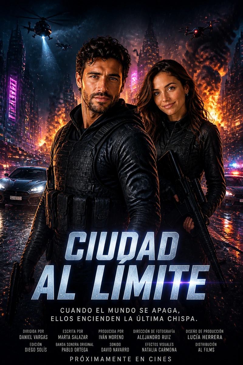 Ejemplo de estilo póster de cine